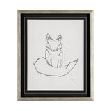 Geo Fox by Mercana Studio a Hand Embellished Textured Framed Art Print Matted under Glass from Mercana - Luna Furniture