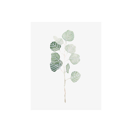 Soft Eucalyptus Branch I by Emma Scarvey a Hand Embellished Textured Canvas from Mercana - Luna Furniture