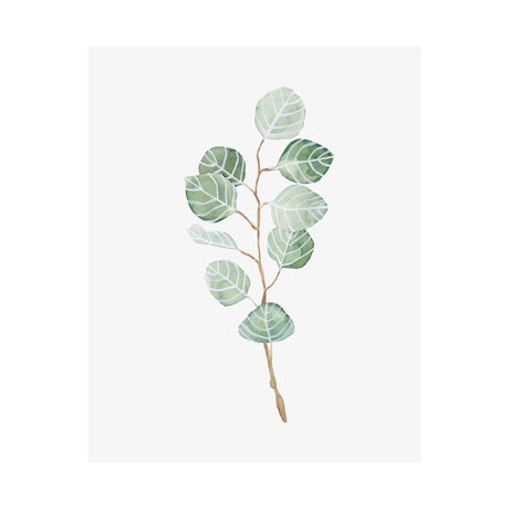 Soft Eucalyptus Branch III by Emma Scarvey a Hand Embellished Textured Canvas from Mercana - Luna Furniture