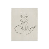 Geo Fox by Mercana Studio a Hand Embellished Textured Canvas from Mercana - Luna Furniture