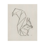 Geo Squirrel by Mercana Studio a Hand Embellished Textured Canvas from Mercana - Luna Furniture