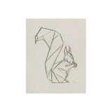 Geo Squirrel by Mercana Studio a Hand Embellished Textured Canvas from Mercana - Luna Furniture