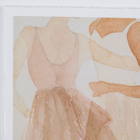 Posture by Mercana Studio a Hand Embellished Textured Framed Art Print Matted under Glass from Mercana - Luna Furniture