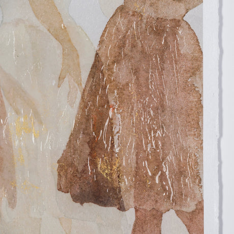 Posture by Mercana Studio a Hand Embellished Textured Framed Art Print Matted under Glass from Mercana - Luna Furniture