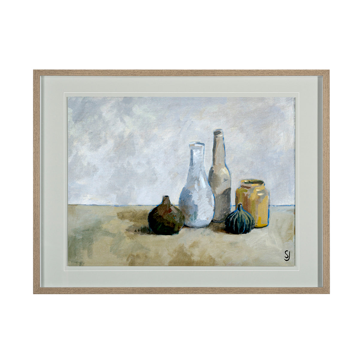 A Collection of Bottles by Steven Johnson Hand Embellished Framed Art Photo Matted under Glass from Mercana - Luna Furniture