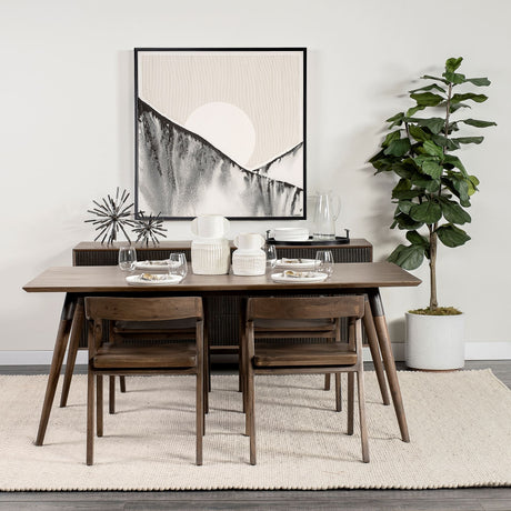 Nicholas I Onyx Brown Solid Wood Dining Chair from Mercana - Luna Furniture