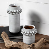 Farmhampton Large Gray Spoked Ceramic Vase from Mercana - Luna Furniture