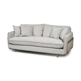 Roy I 84" Frost Gray Upholstered Three Seater Sofa from Mercana - Luna Furniture