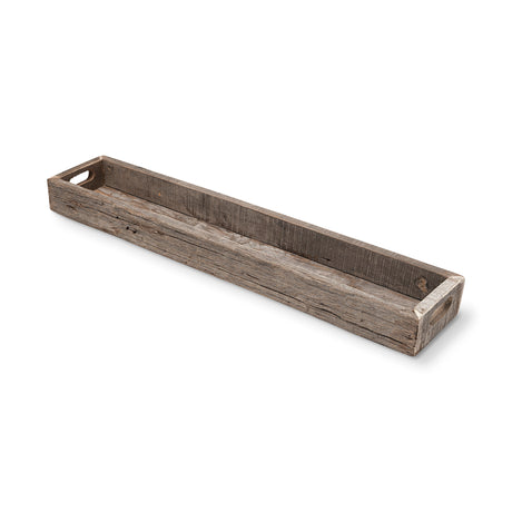 Vernon (Large) 36L x 7W Brown Reclaimed Wood Tray from Mercana - Luna Furniture