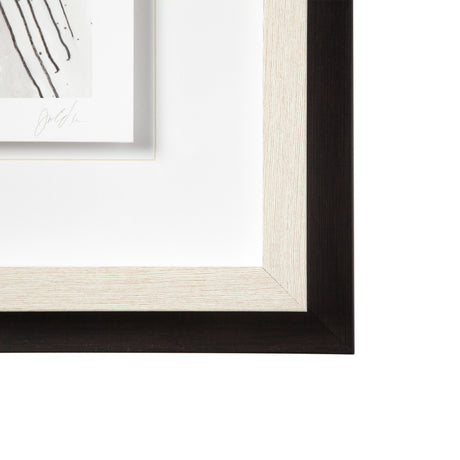 Custom Abstract Logic IV by June Vess a Framed Art Print Matted under Glass from Mercana - Luna Furniture