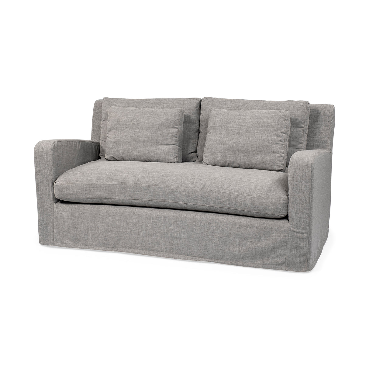 Denly I 69 X 38.25 X 34.5 Flint Gray Slipcover Two Seater Sofa from Mercana - Luna Furniture