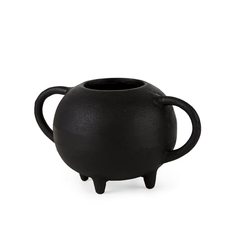 Cyrus Black Spherical Vase Decorative Object from Mercana - Luna Furniture