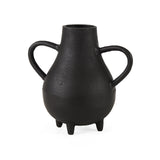 Cyrus Black Two handled Vase Decorative Object from Mercana - Luna Furniture