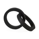 Rafiki Two Blackened Hammered Finish Metal Conjoined Circles from Mercana - Luna Furniture