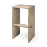 Aida 30" Seat Height Light Brown Wood Bar Stool from Mercana - Luna Furniture