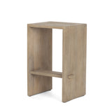 Aida 26" Seat Height Light Gray Wood Counter Stool from Mercana - Luna Furniture