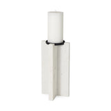 Sophia 5.5"L x 3.5"W x 10.5"H Marble Candle Holder Large from Mercana - Luna Furniture