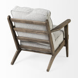 Olympus VI Frost Grey Fabric Wrapped Wooden Frame Accent Chair from Mercana - Luna Furniture