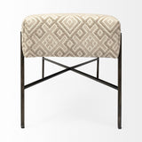 Avery II 55L x 17W Off White Upholstered Seat With Metal Base Accent Bench from Mercana - Luna Furniture