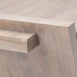 Elaine 59x36 Brown Solid Wood Top & Base Coffee Table from Mercana - Luna Furniture