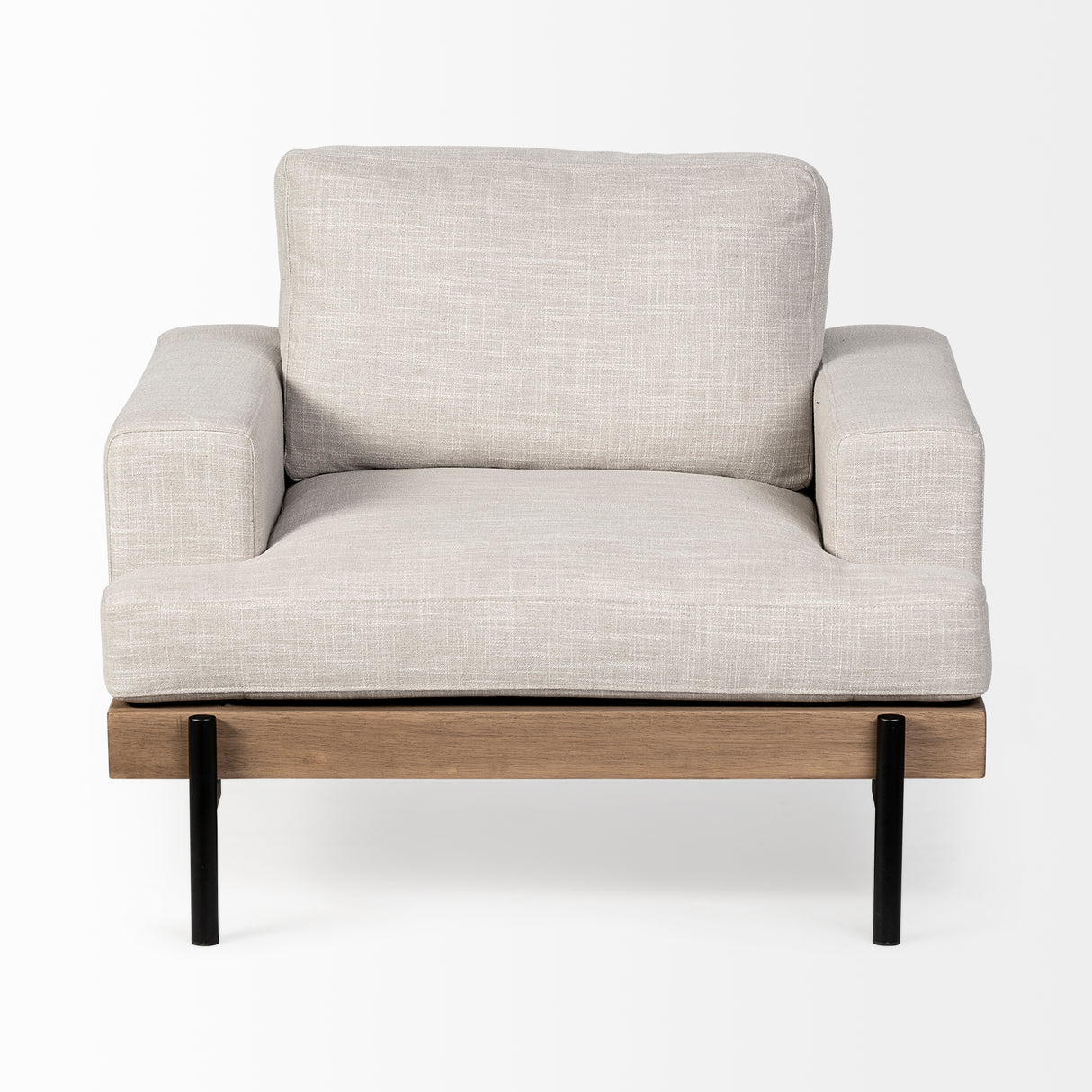 Colburne I Beige Fabric W/ Wood and Iron Frame Accent Chair from Mercana - Luna Furniture