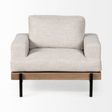Colburne I Beige Fabric W/ Wood and Iron Frame Accent Chair from Mercana - Luna Furniture