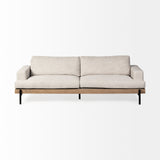 Colburne II 95" Beige Upholstered Three Seater Sofa from Mercana - Luna Furniture