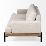 Colburne II 95" Beige Upholstered Three Seater Sofa from Mercana - Luna Furniture