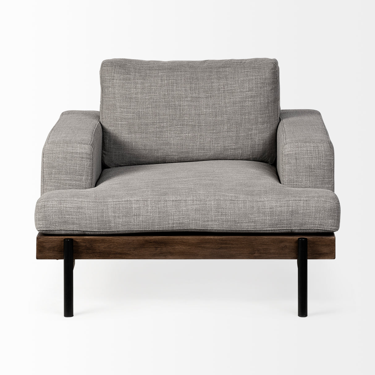 Colburne I Gray Fabric W/ Wood and Iron Frame Accent Chair from Mercana - Luna Furniture