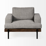 Colburne I Gray Fabric W/ Wood and Iron Frame Accent Chair from Mercana - Luna Furniture