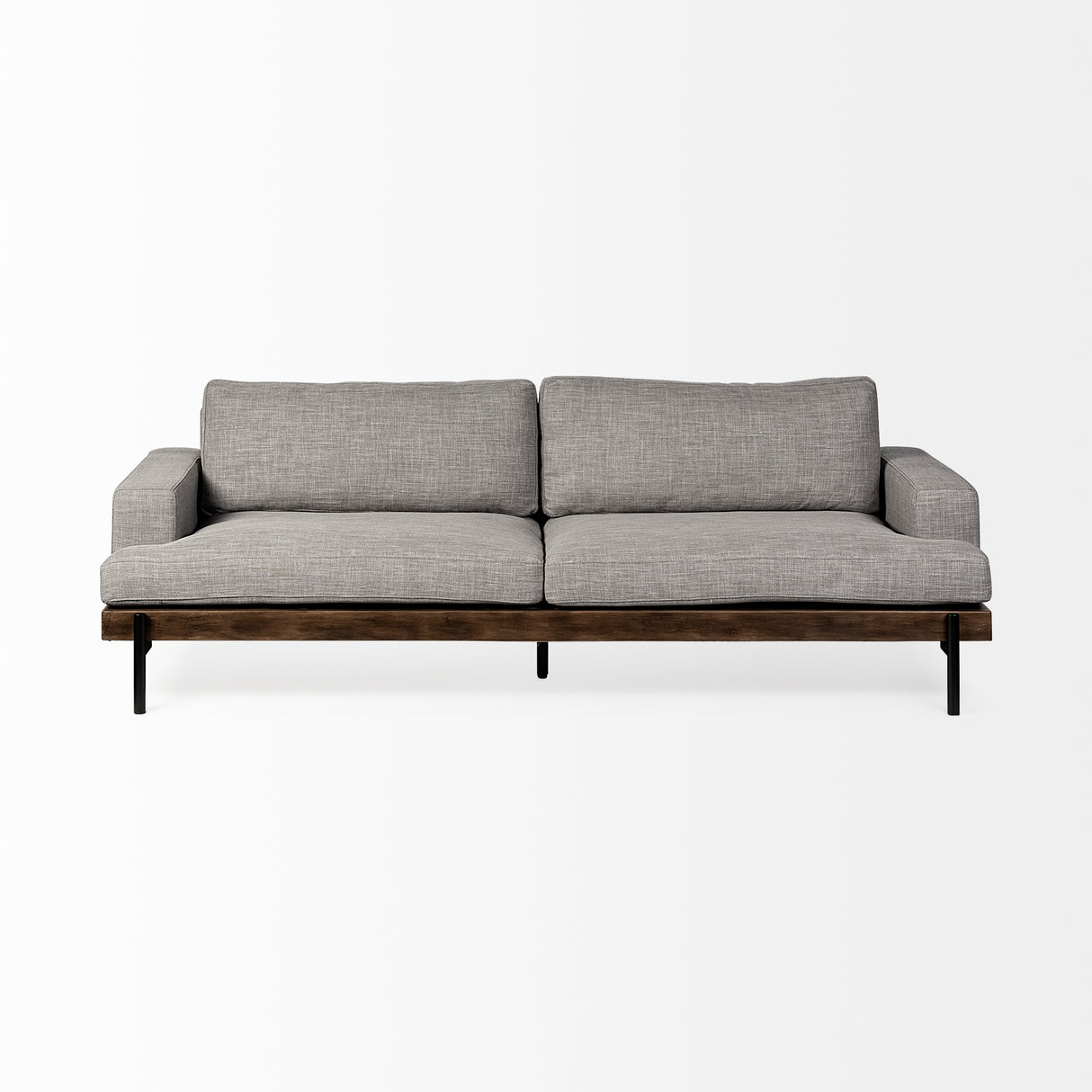 Colburne II 95" Gray Upholstered Three Seater Sofa from Mercana - Luna Furniture