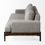 Colburne II 95" Gray Upholstered Three Seater Sofa from Mercana - Luna Furniture