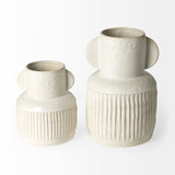 Judy Small Eggshell Ceramic Vase from Mercana - Luna Furniture