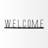 Welcome 24L x 1W Black Metal Sign from Mercana - Luna Furniture