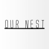 Our Nest 24L x 1W Black Metal Sign from Mercana - Luna Furniture
