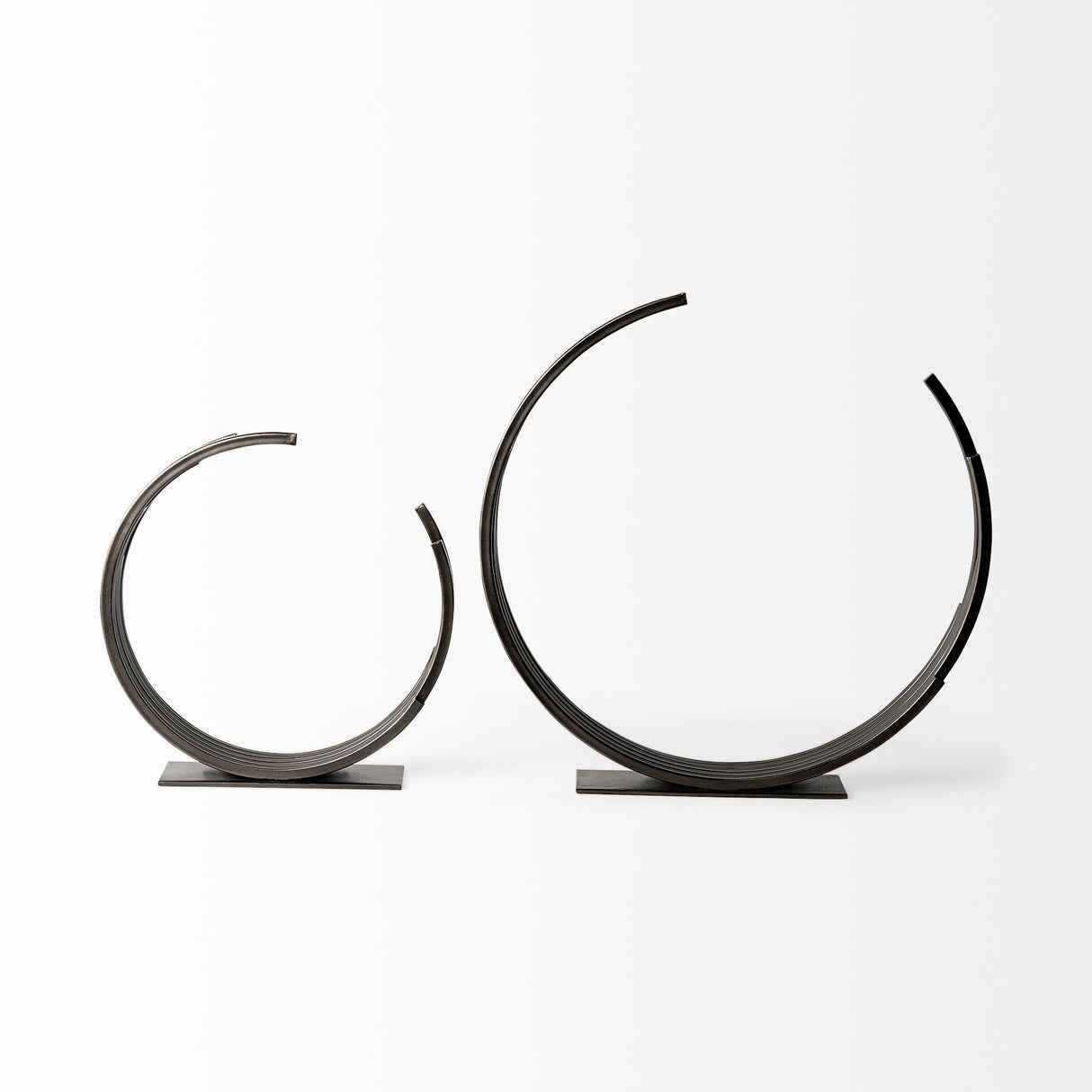 Taj (Large) 21L x 3W Black Broken Halo Decorative Object from Mercana - Luna Furniture