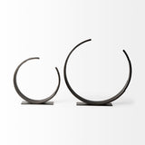 Taj (Large) 21L x 3W Black Broken Halo Decorative Object from Mercana - Luna Furniture