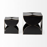 Darren (Large) 8L x 8W Black Metal Decorative Cube from Mercana - Luna Furniture