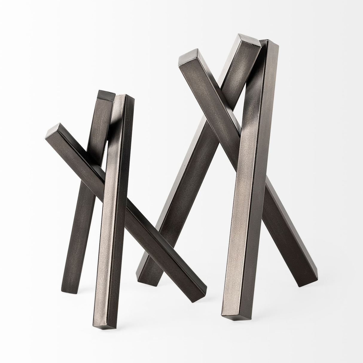 Bastian (Small) 8L x 7W Black Metal Abstract Object from Mercana - Luna Furniture