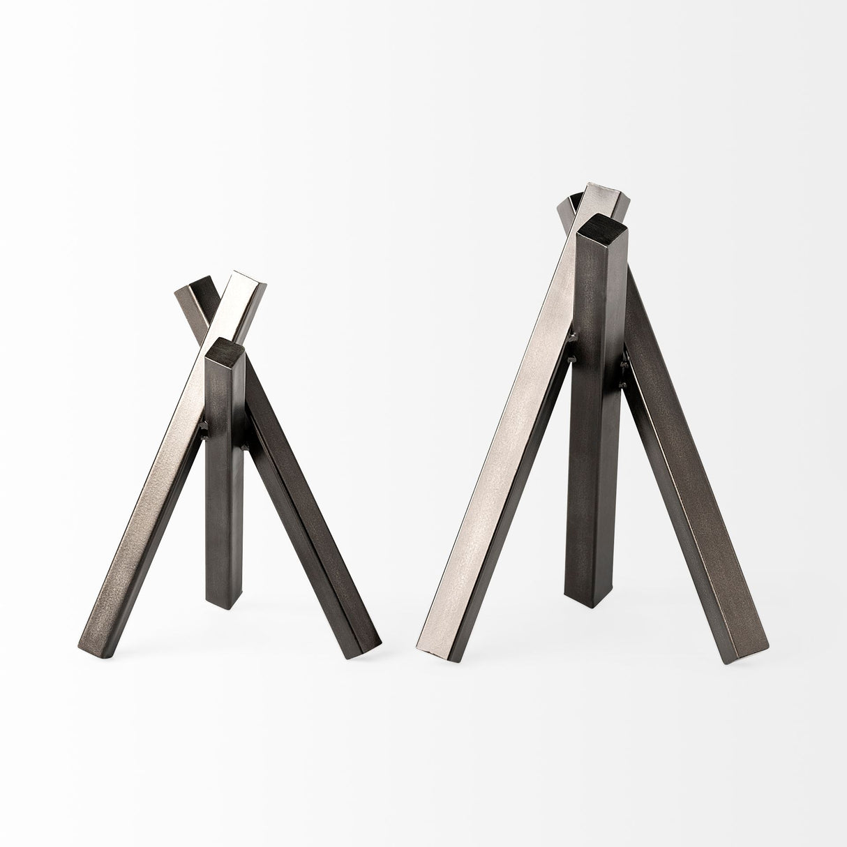 Bastian (Large) 9L x 8W Black Metal Abstract Object from Mercana - Luna Furniture