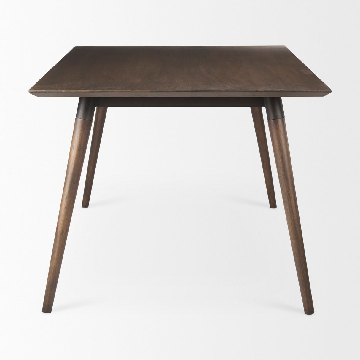 Nicholas II 72x39 Brown Solid Wood Top Metal/Wood Leg Dining Table from Mercana - Luna Furniture