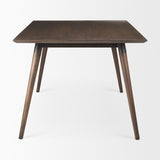 Nicholas II 72x39 Brown Solid Wood Top Metal/Wood Leg Dining Table from Mercana - Luna Furniture