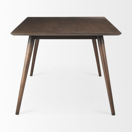 Nicholas II 72x39 Brown Solid Wood Top Metal/Wood Leg Dining Table from Mercana - Luna Furniture