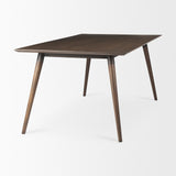 Nicholas II 72x39 Brown Solid Wood Top Metal/Wood Leg Dining Table from Mercana - Luna Furniture