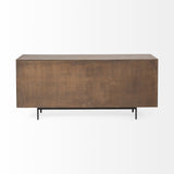 Grace 70Wx18.5Lx31.25H Two-Tone Brown Solid Wood 6 Drawer Sideboard from Mercana - Luna Furniture