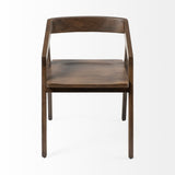 Nicholas I Onyx Brown Solid Wood Dining Chair from Mercana - Luna Furniture