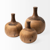 Afra Small Solid Wood Vase Shaped Decorative Object from Mercana - Luna Furniture