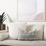 Linda 13 x 21 Navy And Cream With White Detail Decorative Pillow Cover from Mercana - Luna Furniture