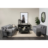 Denly II 92" Casterock Gray Slipcover Three Seater Sofa from Mercana - Luna Furniture