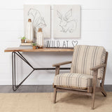 Papillion I 66L x 16W Natural Solid Wood and Iron Console Table from Mercana - Luna Furniture